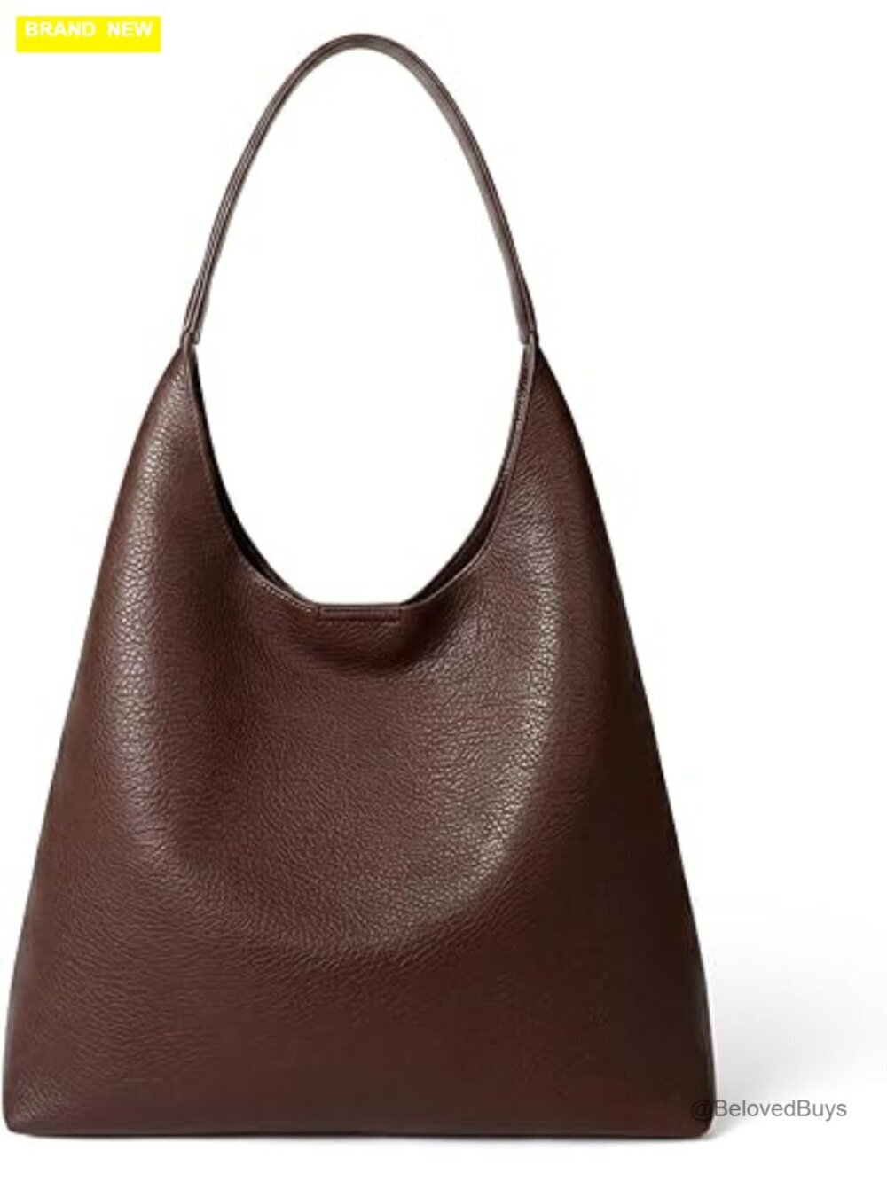 PU Leather Slouchy Hobo Shoulder Tote Bag Crossbody Handbag